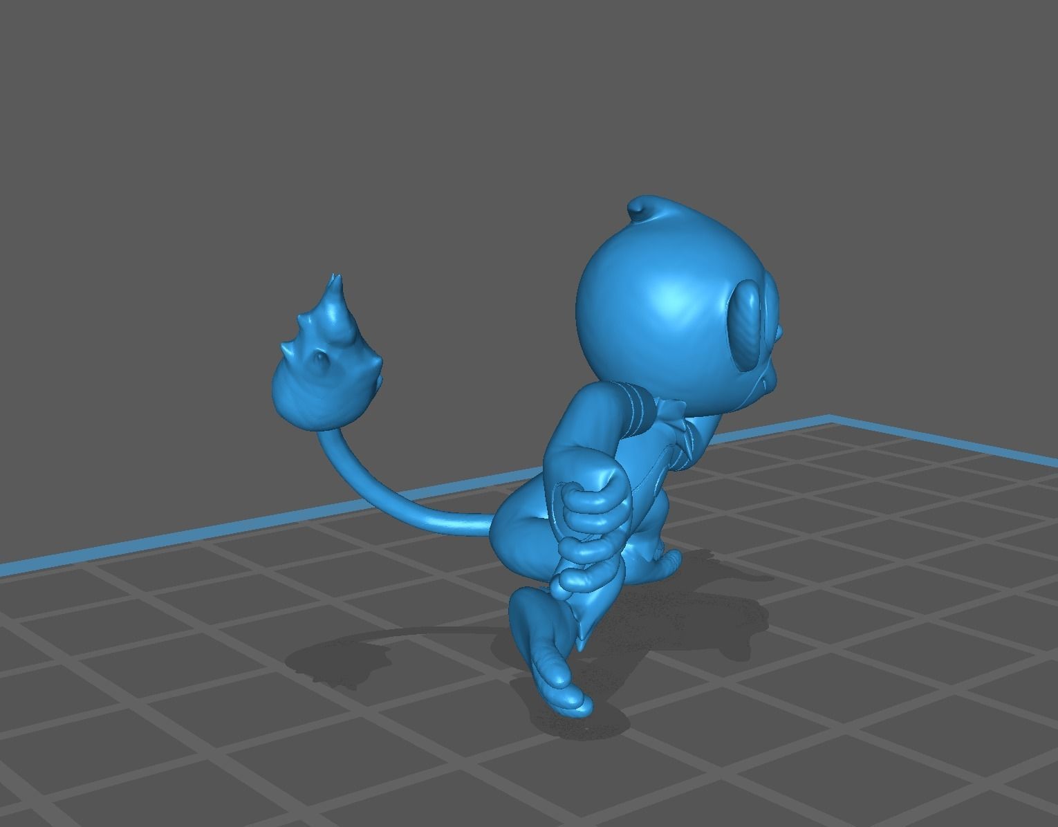 Chimchar Monferno and Infernape 3D print model 3D print model_33