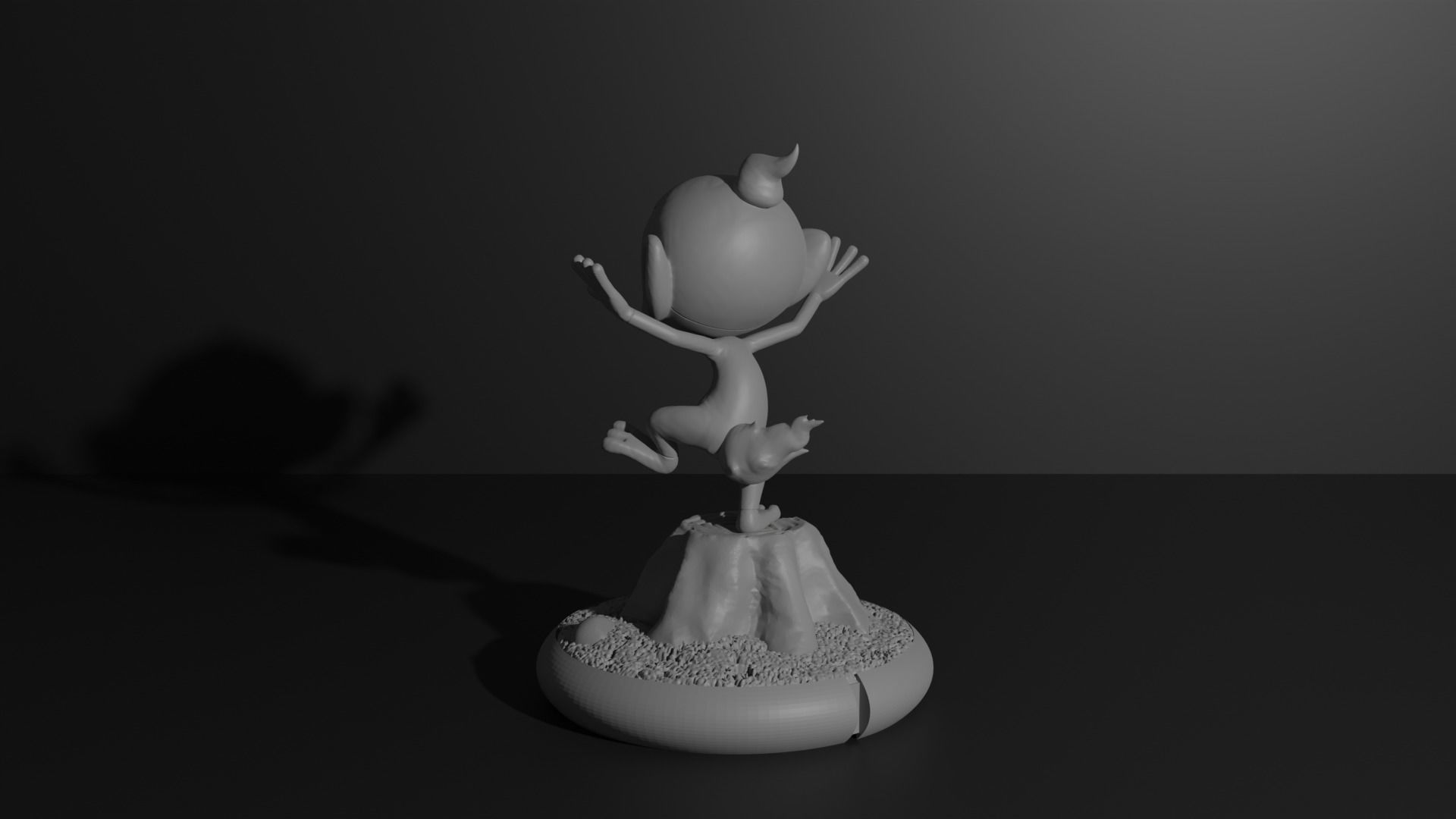 Chimchar Monferno and Infernape 3D print model 3D print model_19