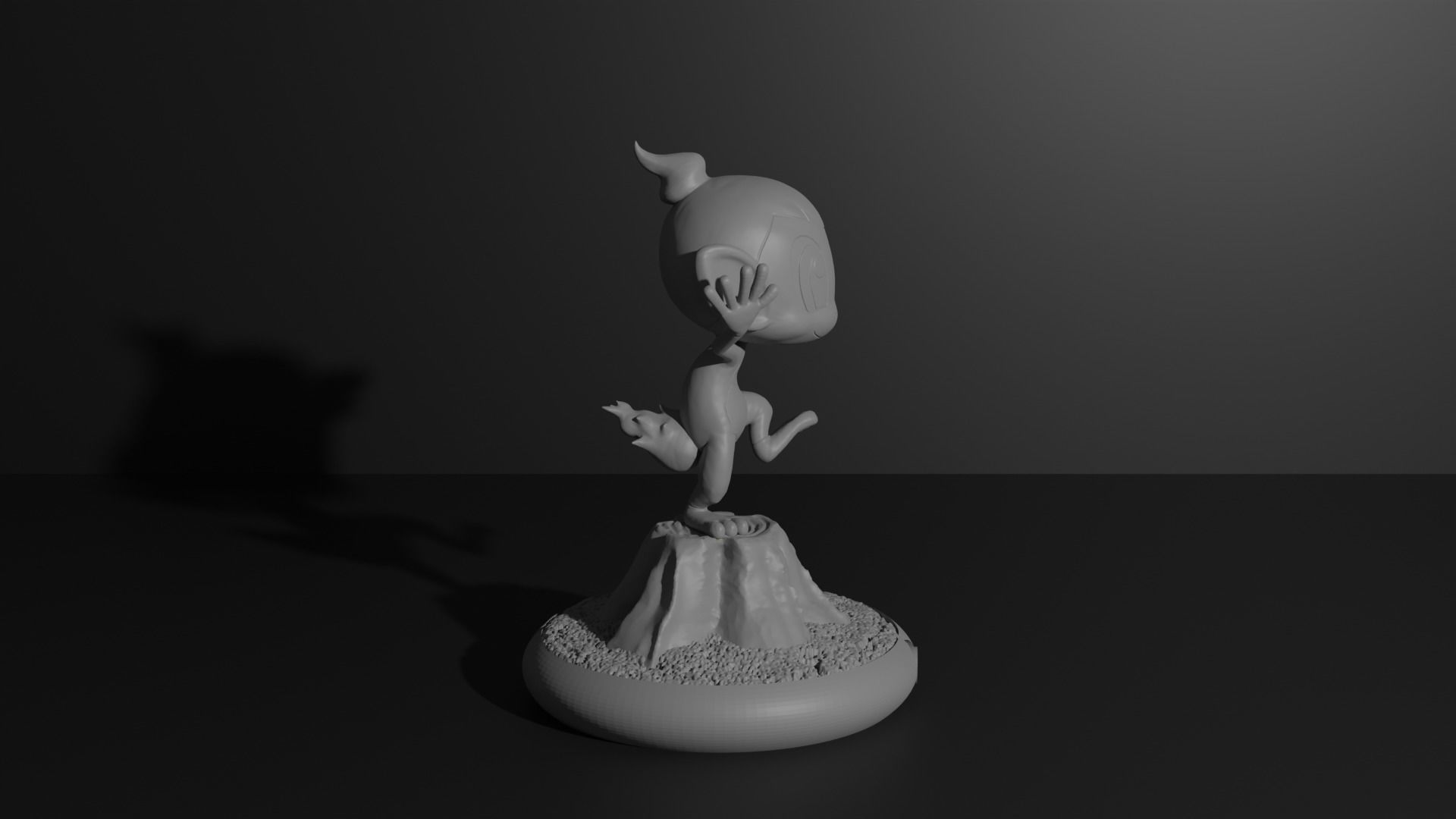 Chimchar Monferno and Infernape 3D print model 3D print model_18