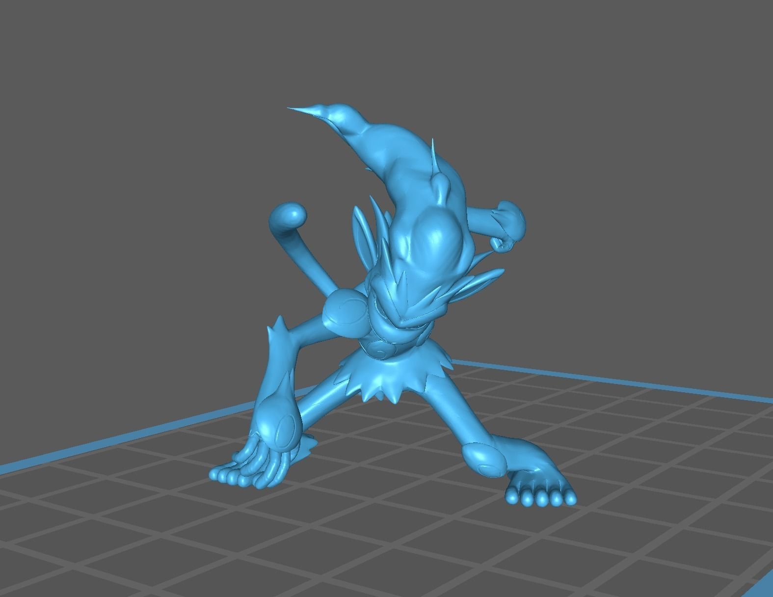 Chimchar Monferno and Infernape 3D print model 3D print model_46