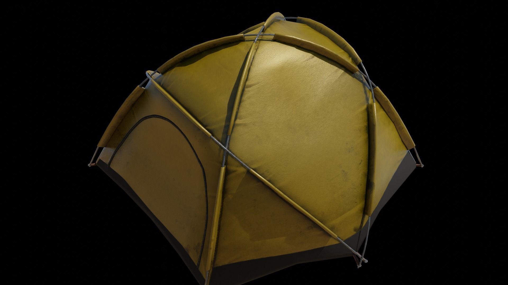 Pop-up Tent Low-poly 3D model_2