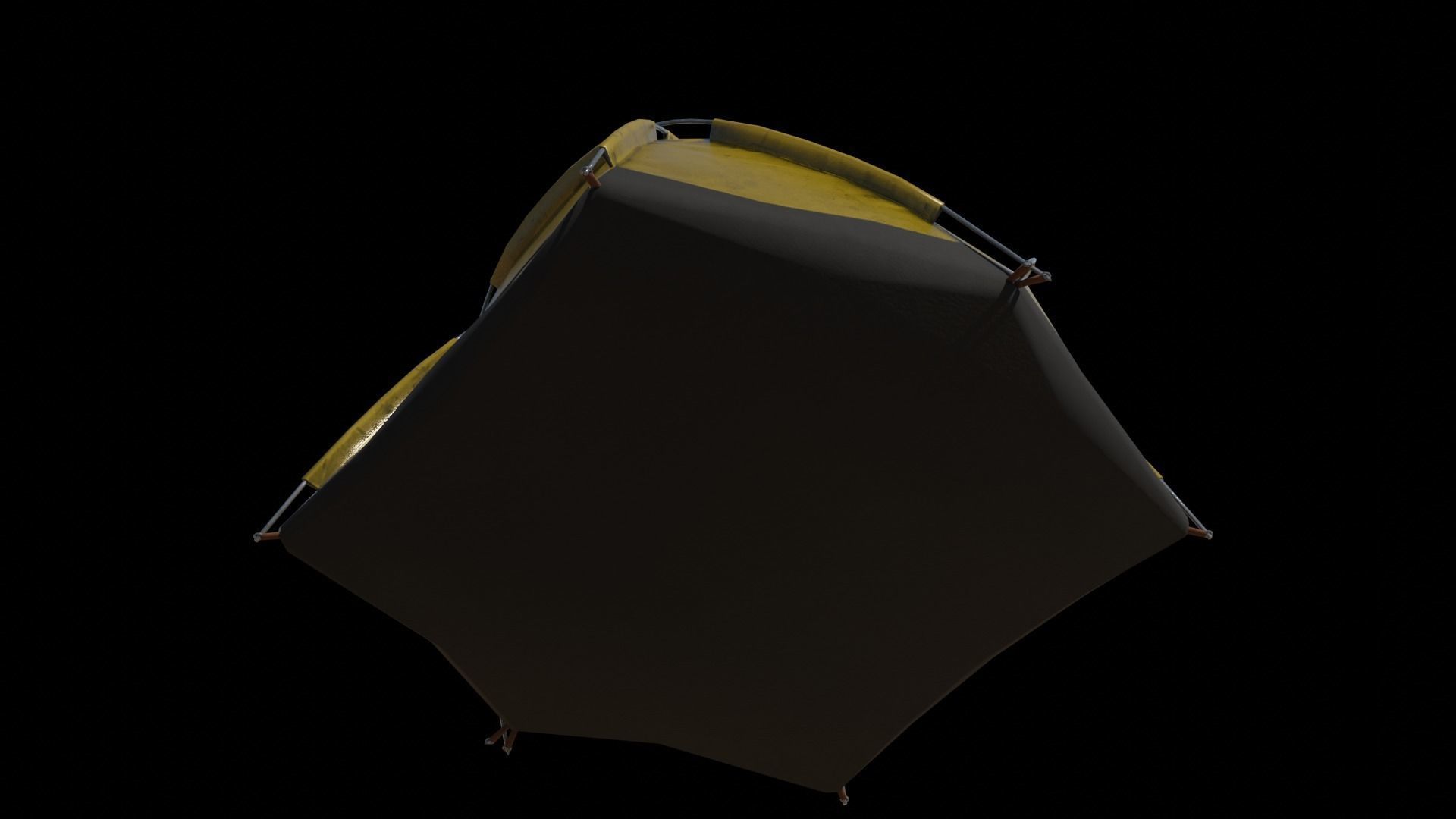 Pop-up Tent Low-poly 3D model_1