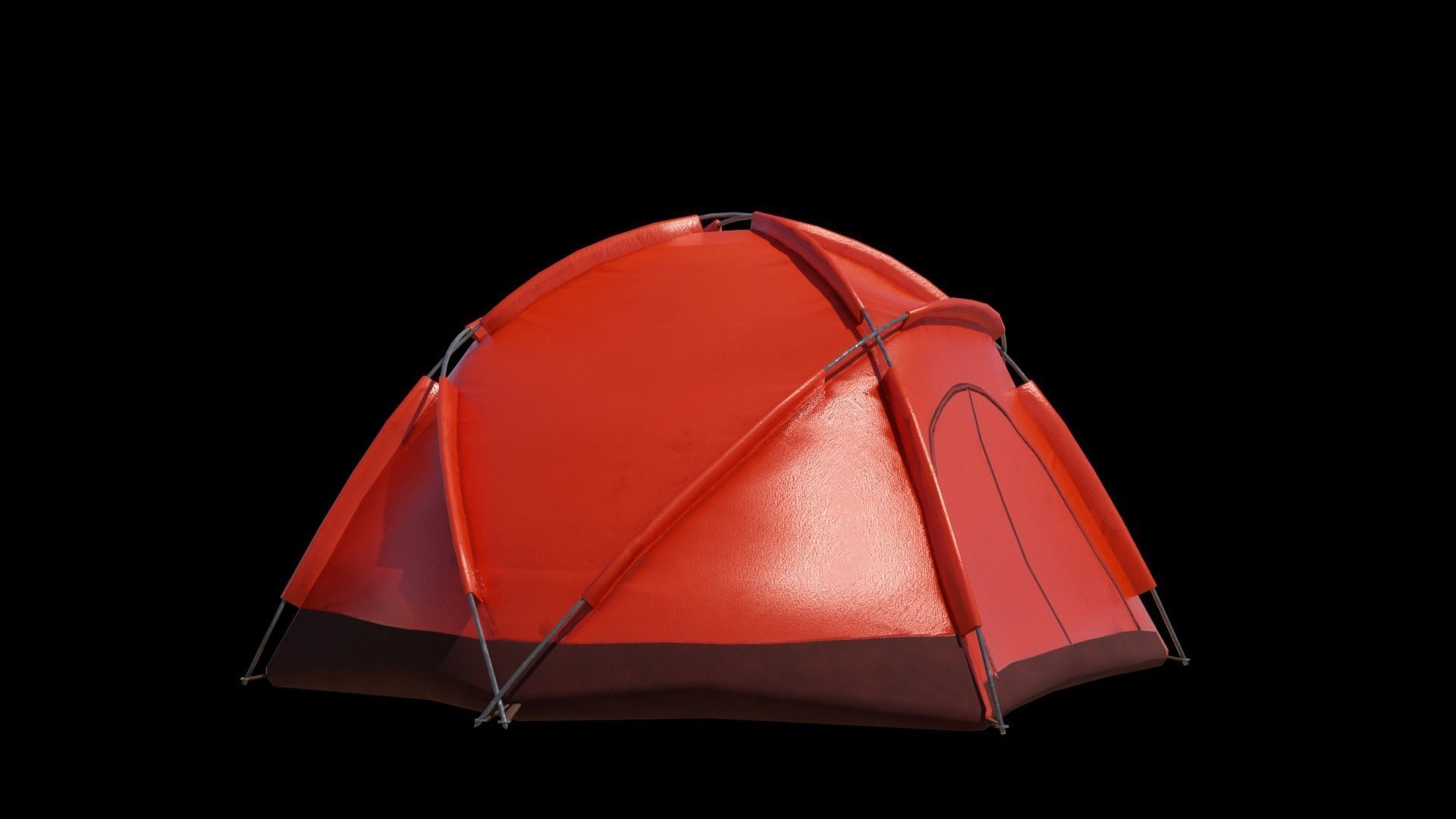 Pop-up Tent Low-poly 3D model_10