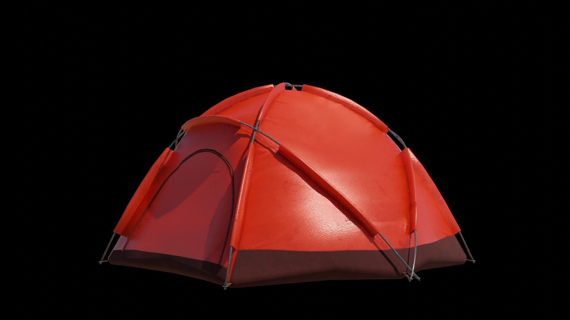 Pop-up Tent Low-poly 3D model_11