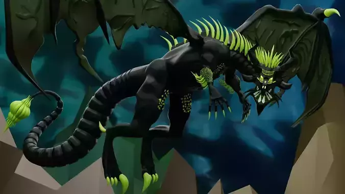 Abyssal Black Dragon