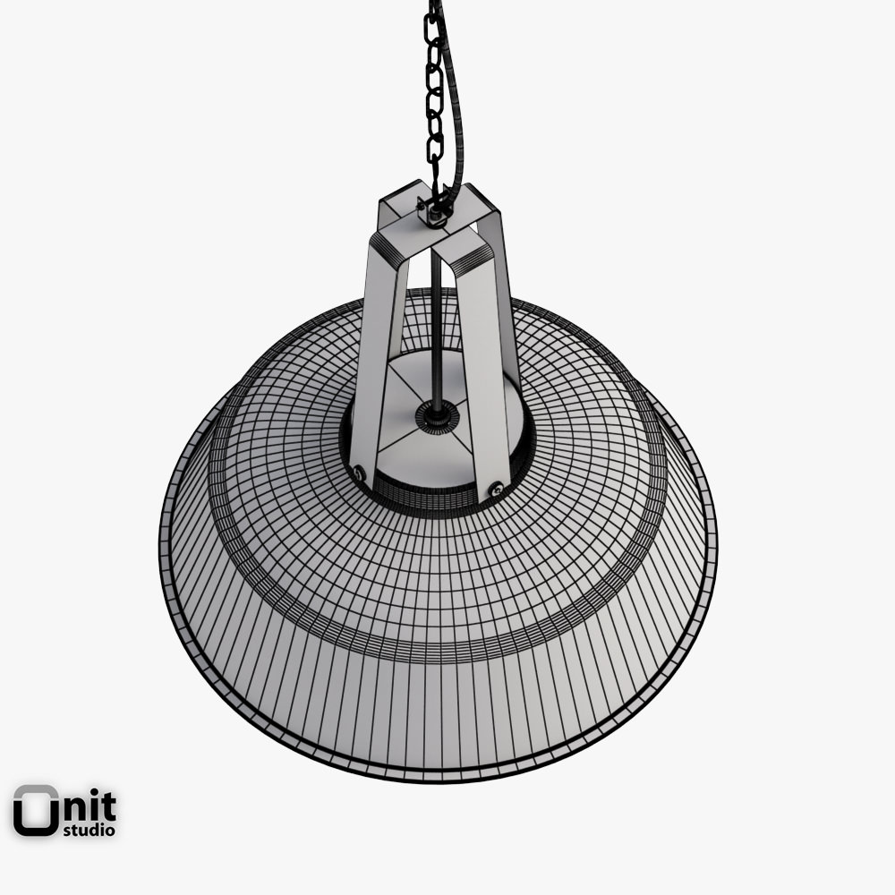 HK Living Workshop L industrial lamp 3D model_13