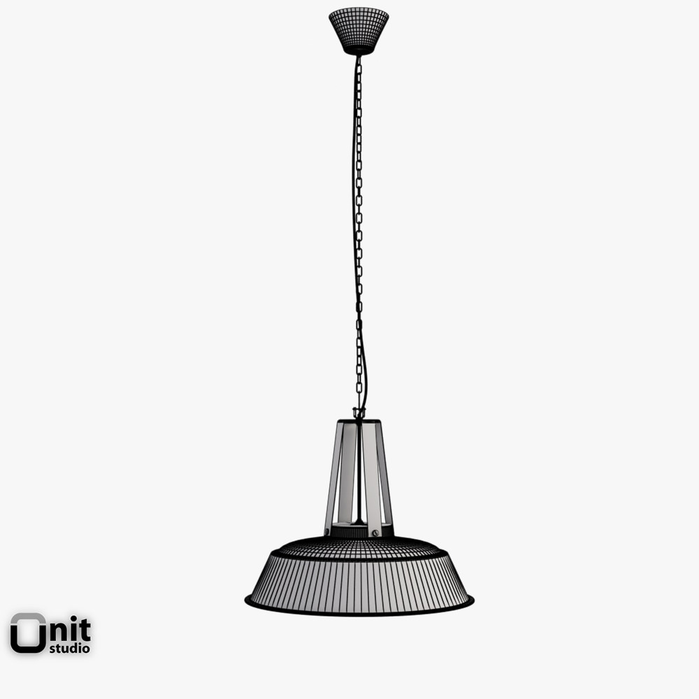 HK Living Workshop L industrial lamp 3D model_7