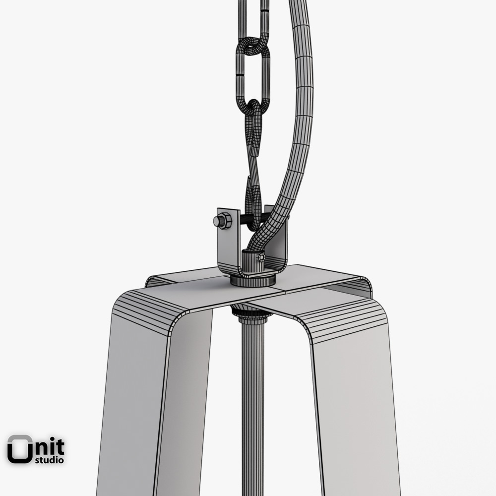 HK Living Workshop L industrial lamp 3D model_12