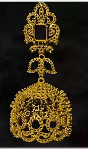 jumka gold  ornament jewelry