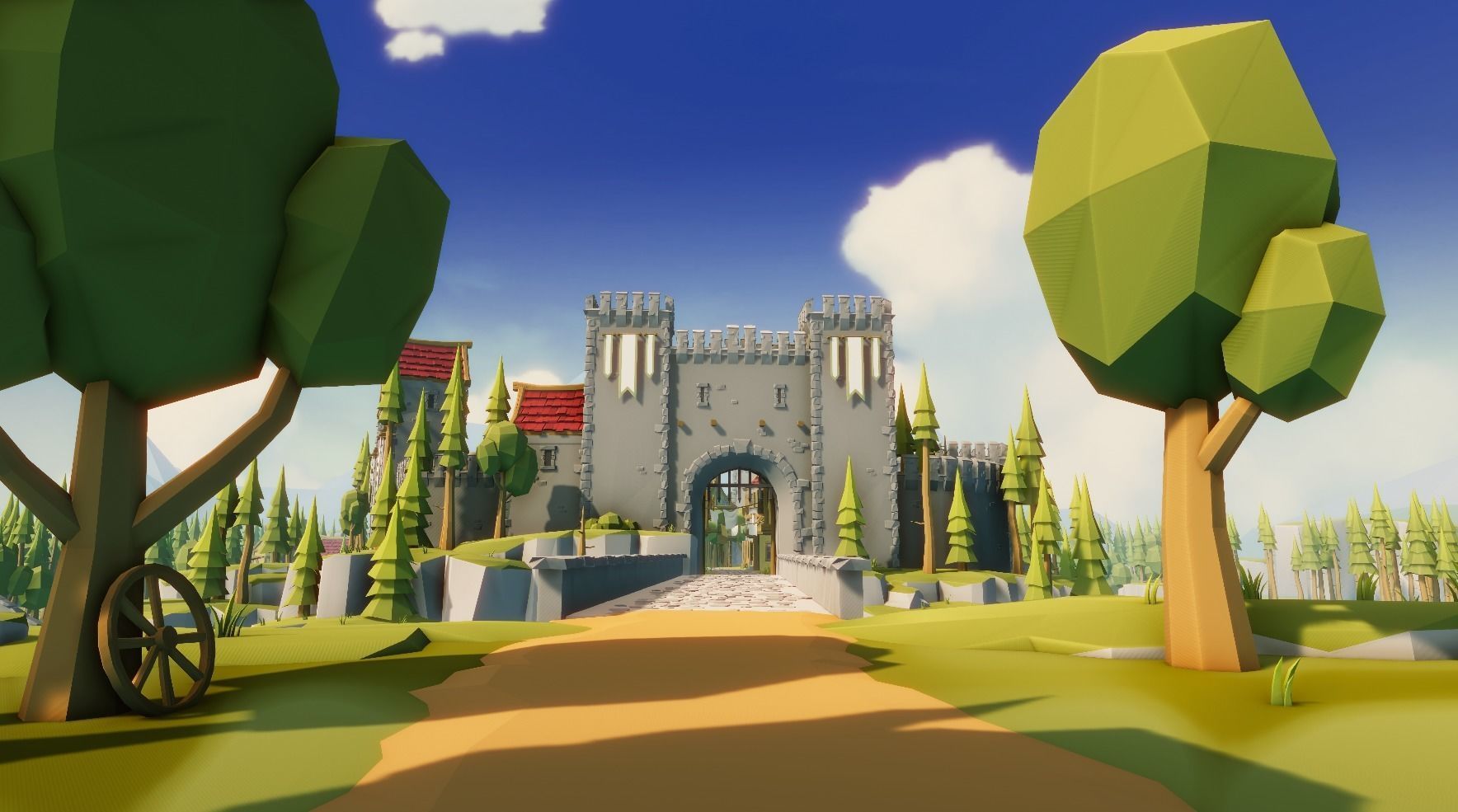 Medieval Modular Pack for Unity Low-poly 3D model_12