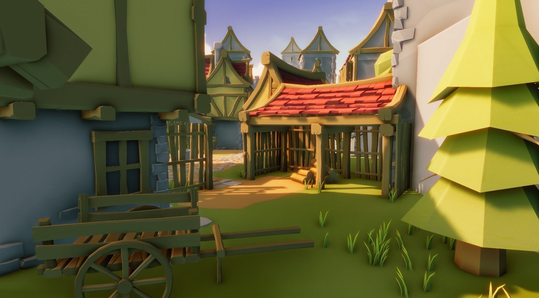 Medieval Modular Pack for Unity Low-poly 3D model_6