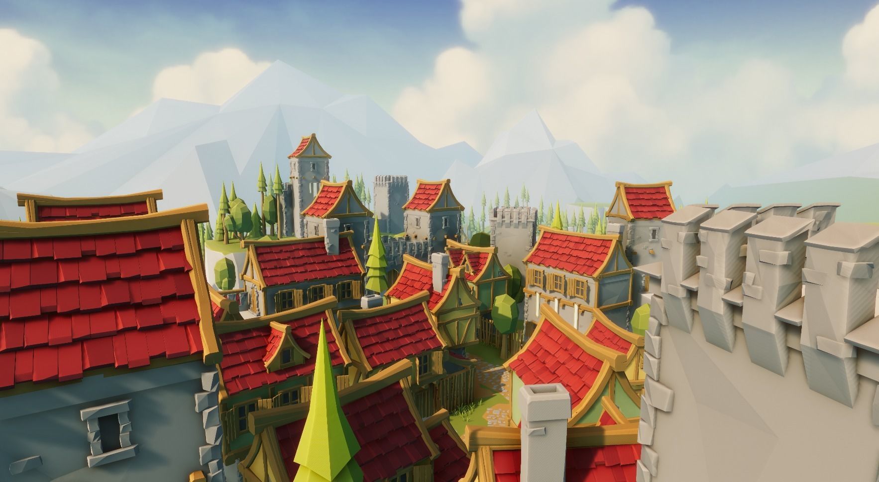 Medieval Modular Pack for Unity Low-poly 3D model_13