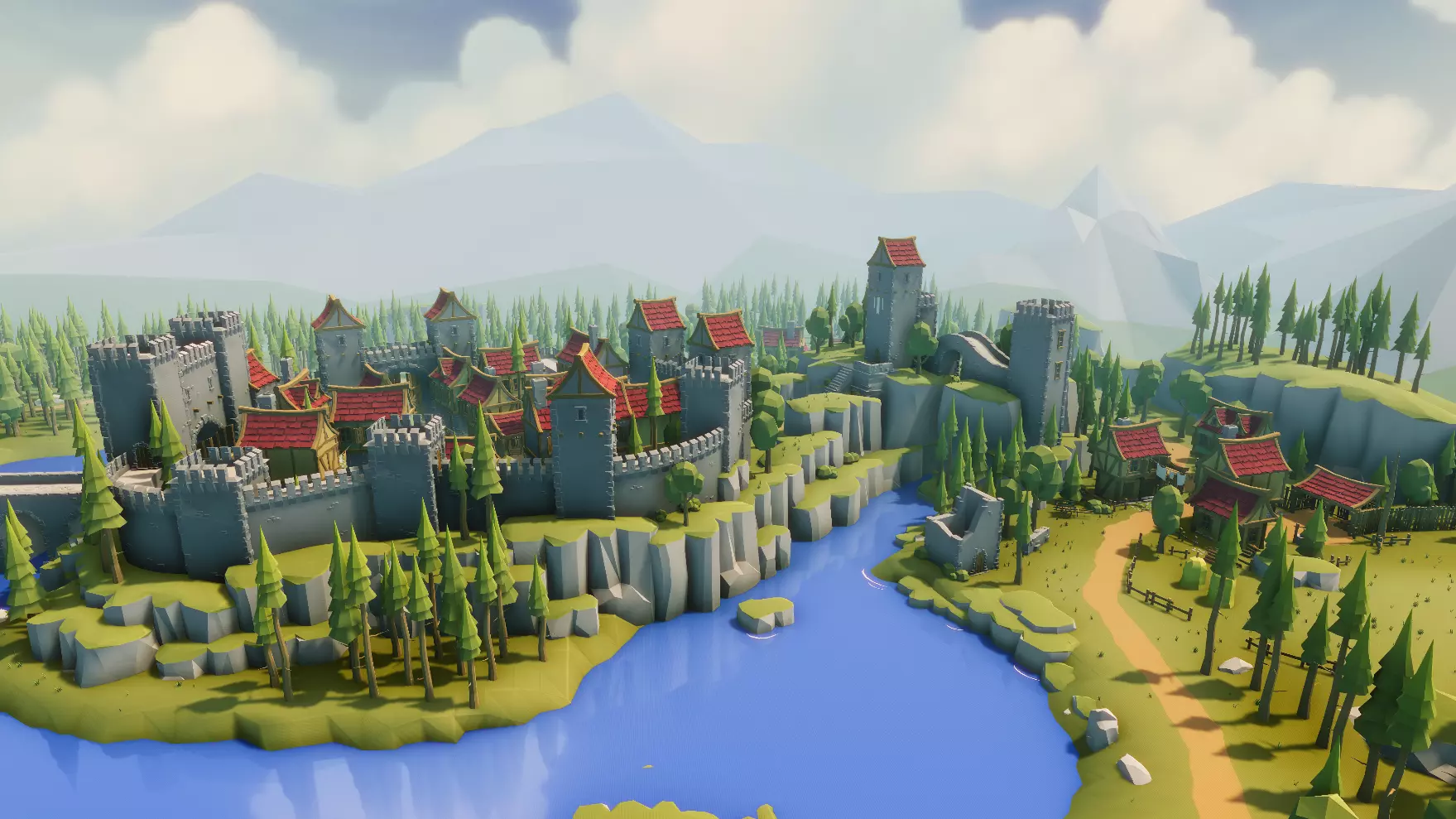 Medieval Modular Pack for Unity Low-poly 3D model_0