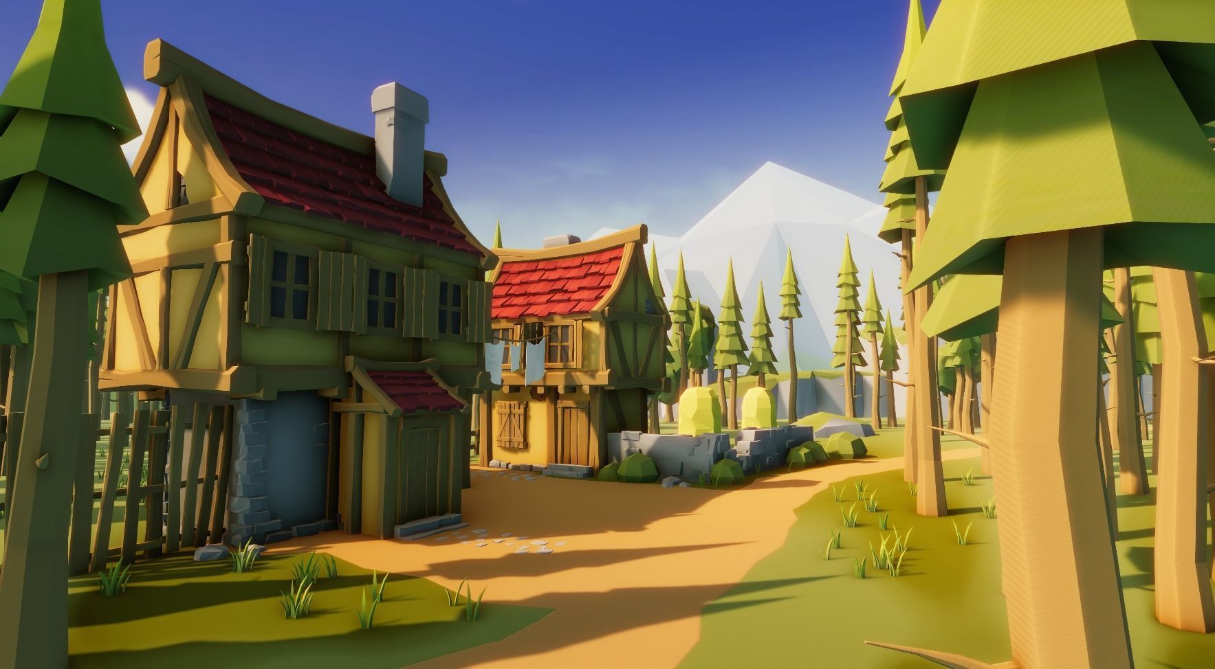 Medieval Modular Pack for Unity Low-poly 3D model_11