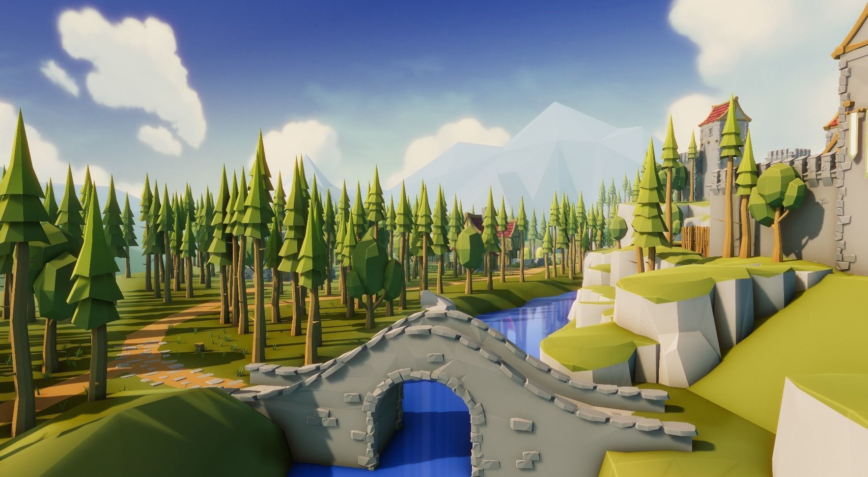 Medieval Modular Pack for Unity Low-poly 3D model_4