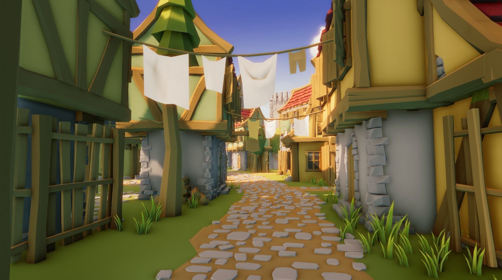 Medieval Modular Pack for Unity Low-poly 3D model_7