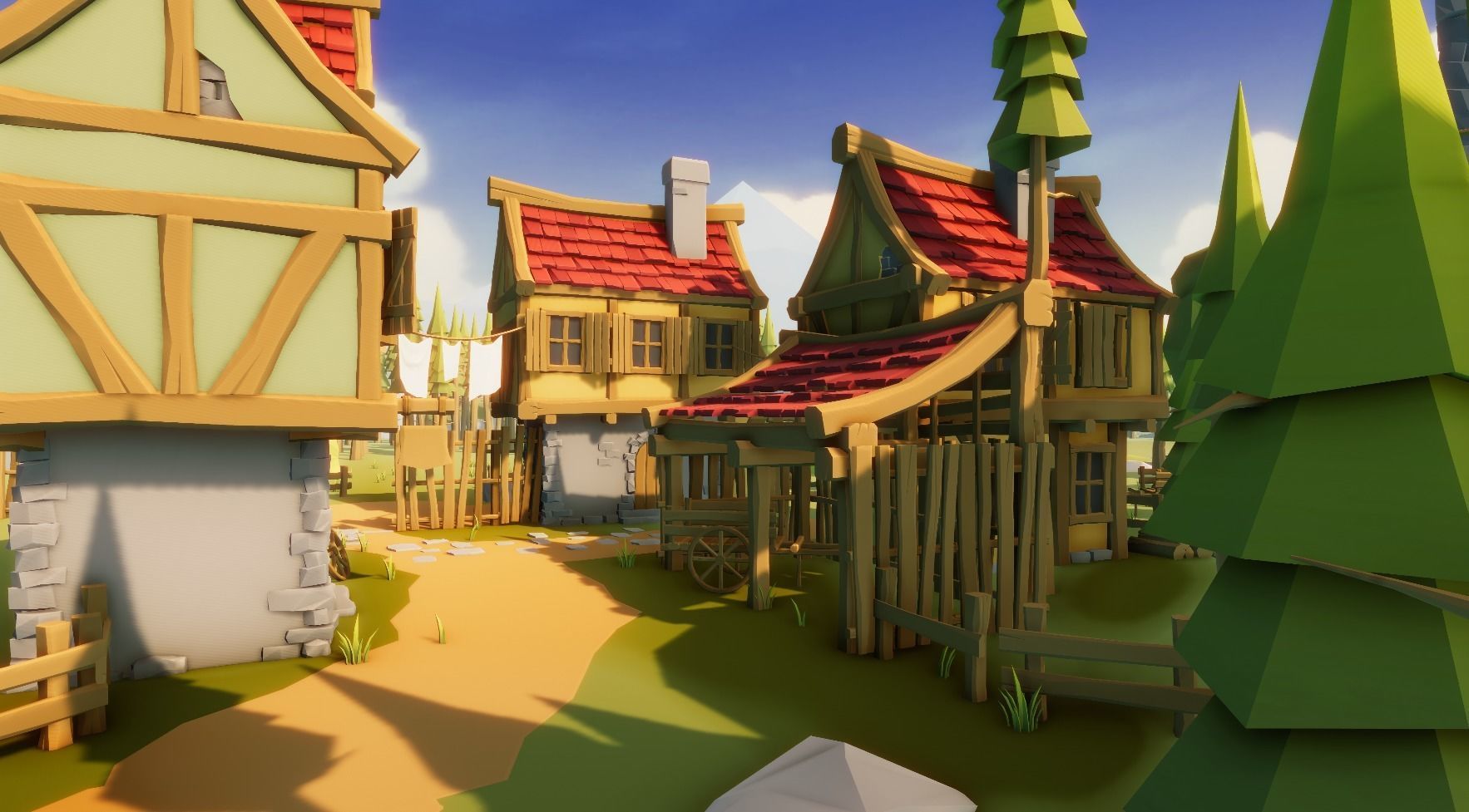 Medieval Modular Pack for Unity Low-poly 3D model_8