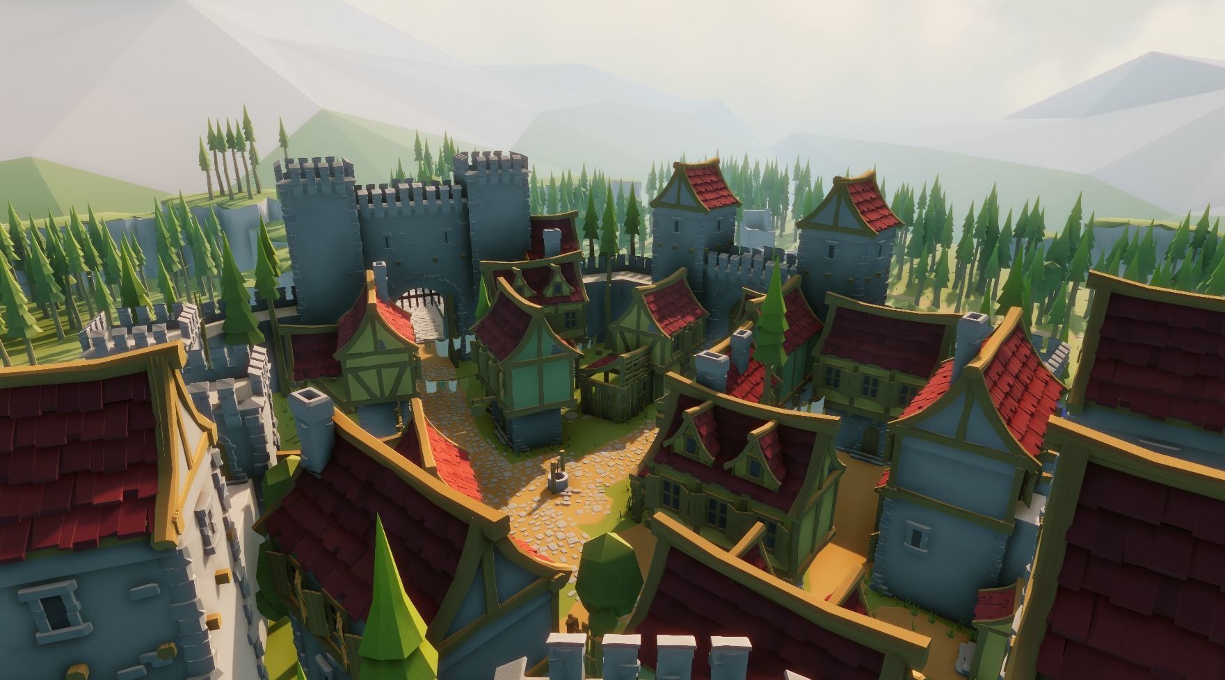 Medieval Modular Pack for Unity Low-poly 3D model_5