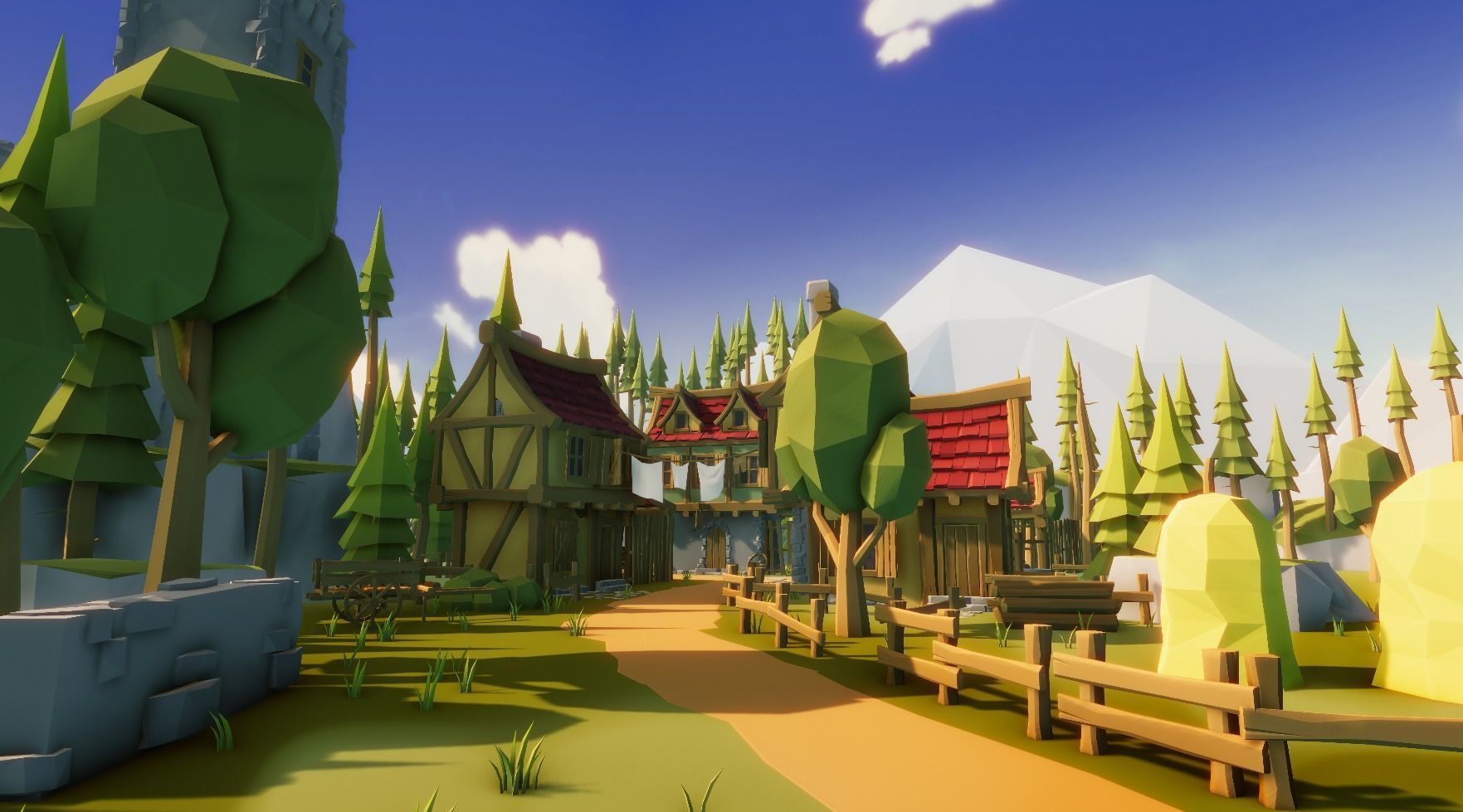 Medieval Modular Pack for Unity Low-poly 3D model_9