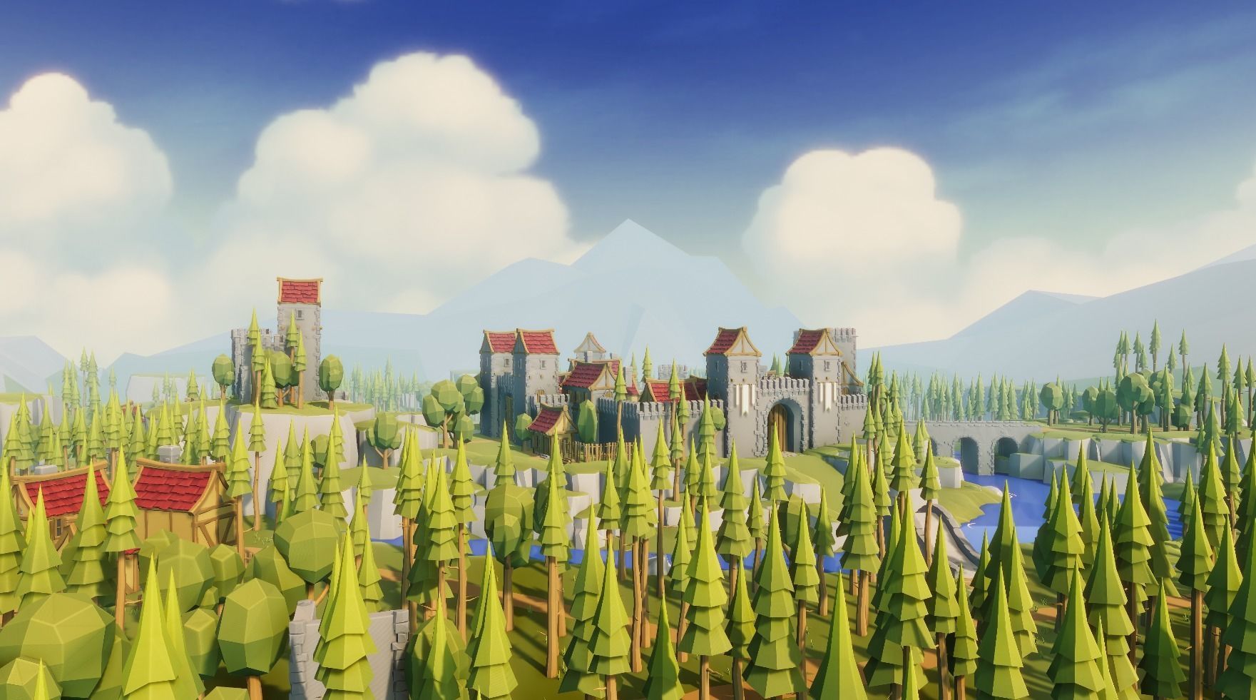 Medieval Modular Pack for Unity Low-poly 3D model_2