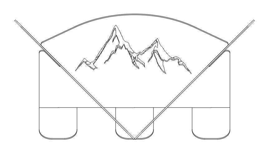Flatpacks Fireplaces Barbecue DXF for cutting collection  3D print model_3