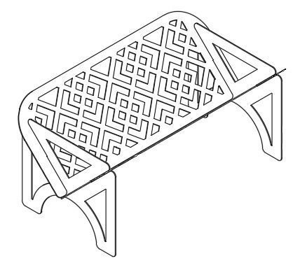 Flatpacks Fireplaces Barbecue DXF for cutting collection  3D print model_5