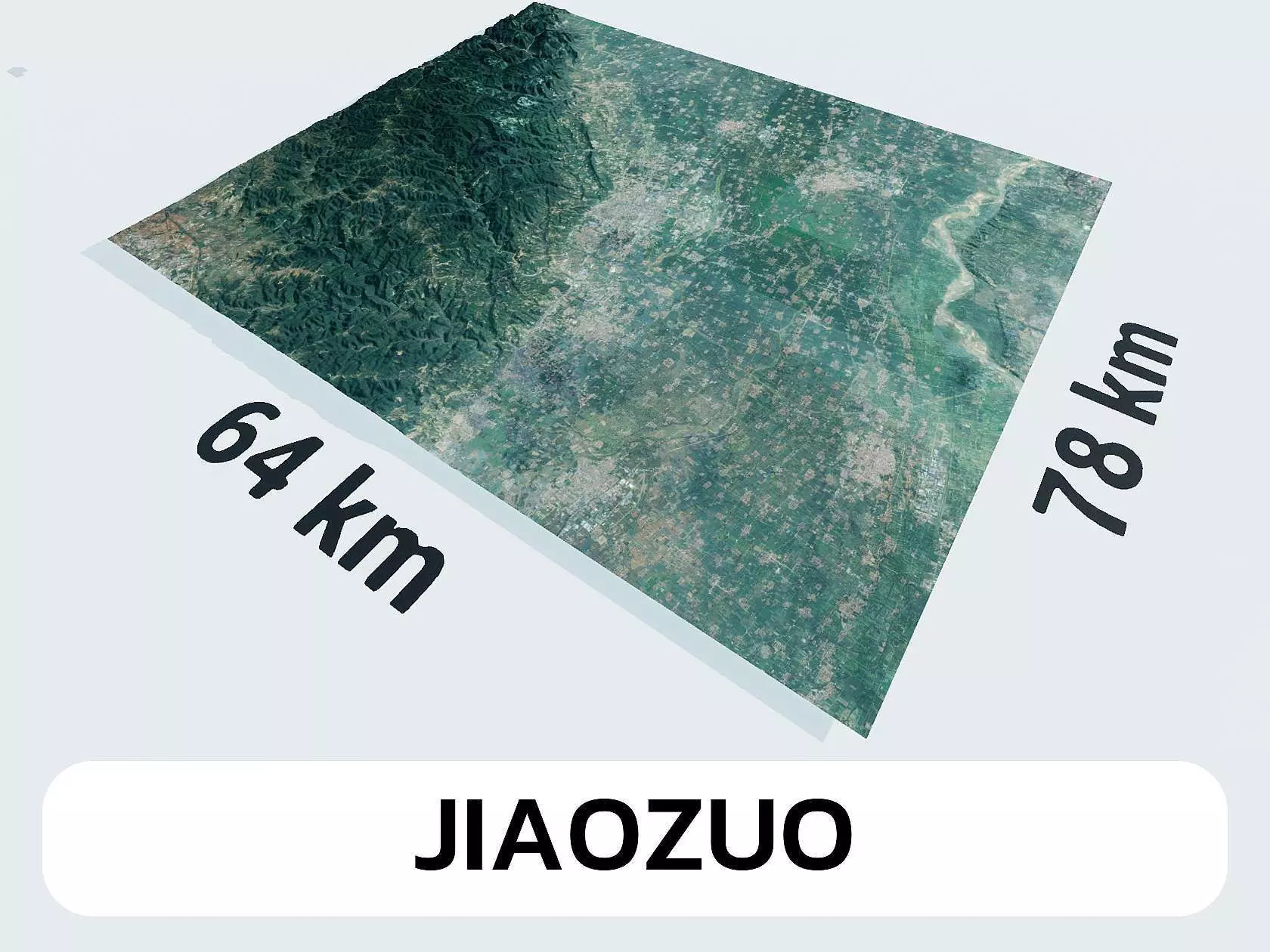 Jiaozuo China City Landscape 3D Model 3D model
