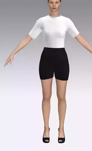 Jumpsuit black and white color look