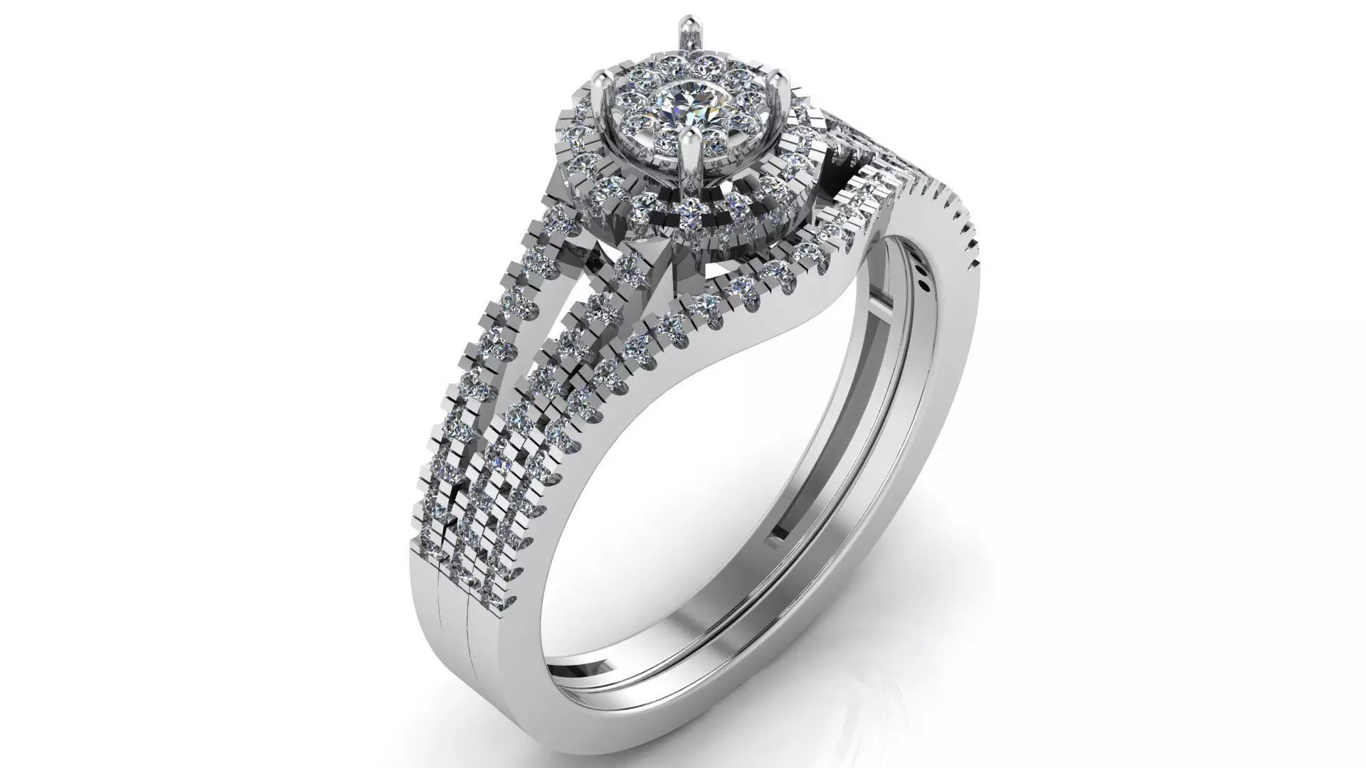Jewelry Diamond Ring 3D print model