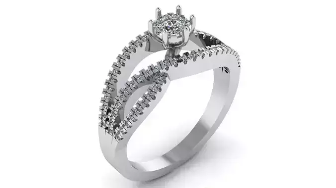  Jewelry Diamond Ring 3D Print Model