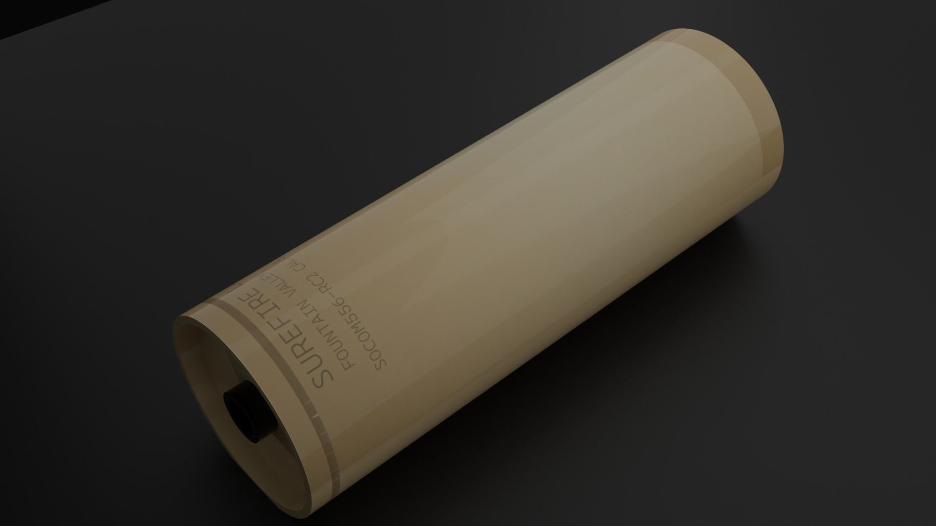 Surefire suppressor Free 3D model_2