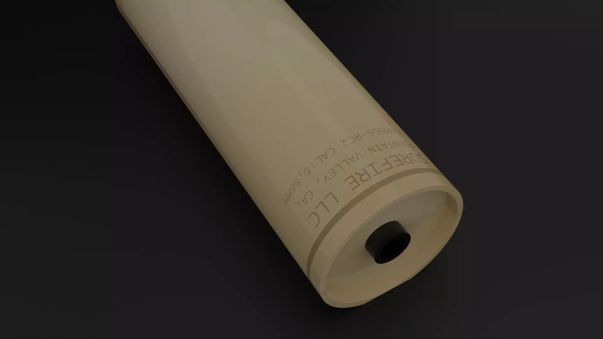 Surefire suppressor Free 3D model_0