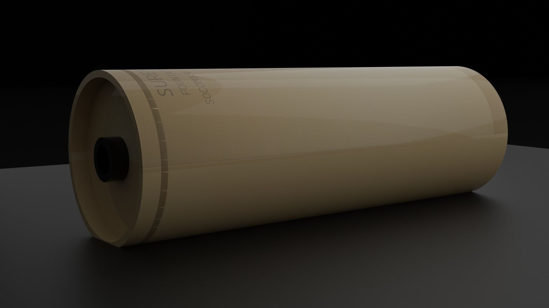 Surefire suppressor Free 3D model_1