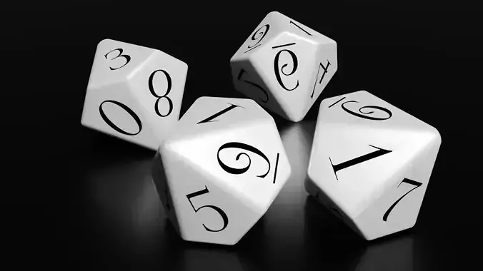 D10 Dice 3D modell for print