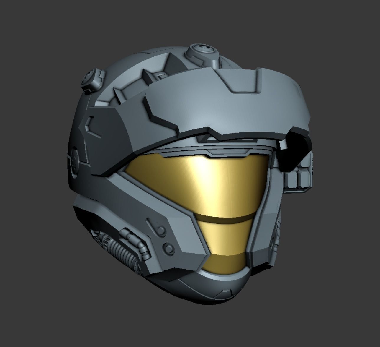 CQB helmet 3D print file 3D print model_1
