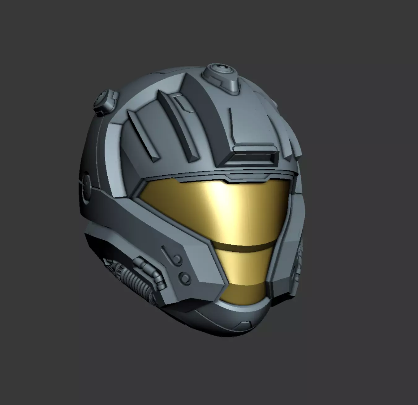CQB helmet 3D print file 3D print model_0