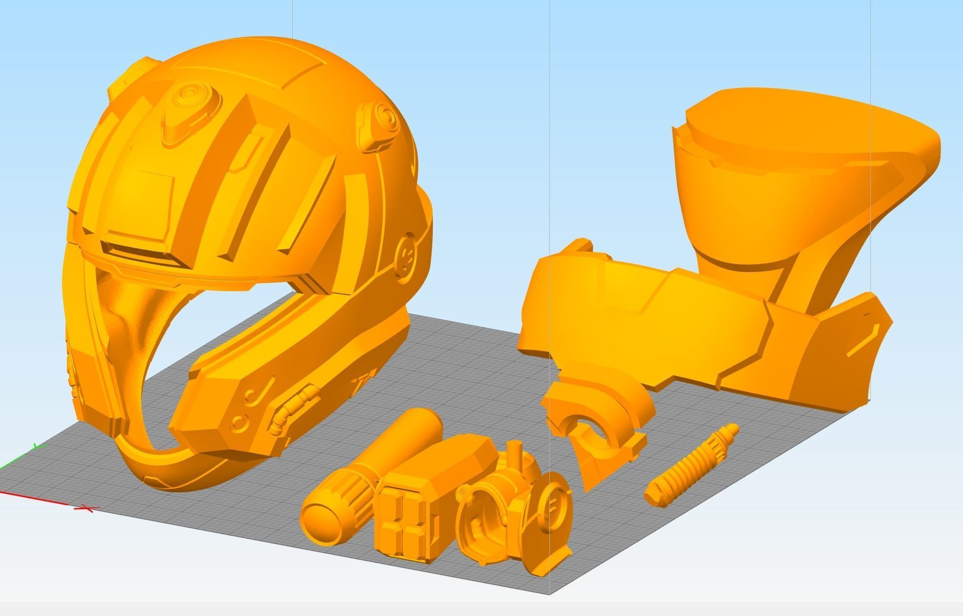 CQB helmet 3D print file 3D print model_10