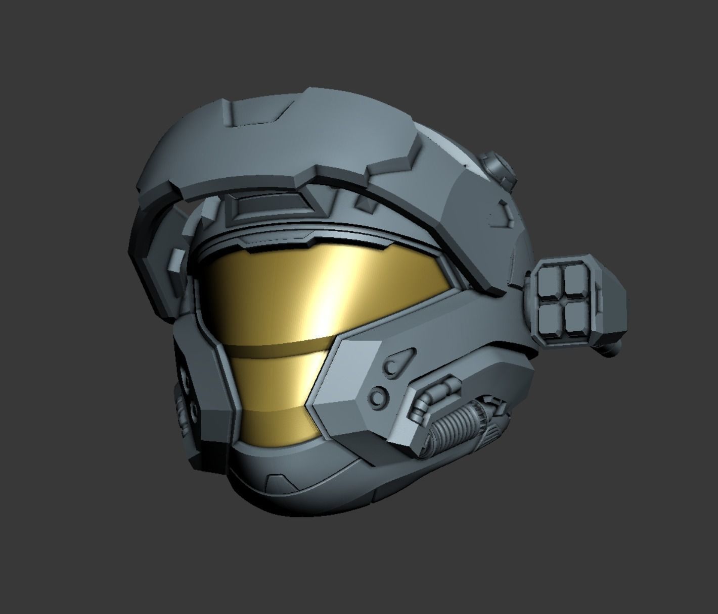 CQB helmet 3D print file 3D print model_4