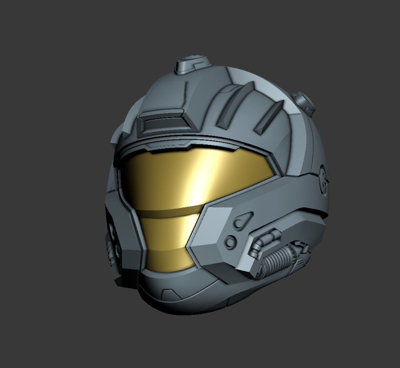 CQB helmet 3D print file 3D print model_5