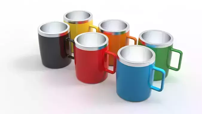 Colorful thermos cups