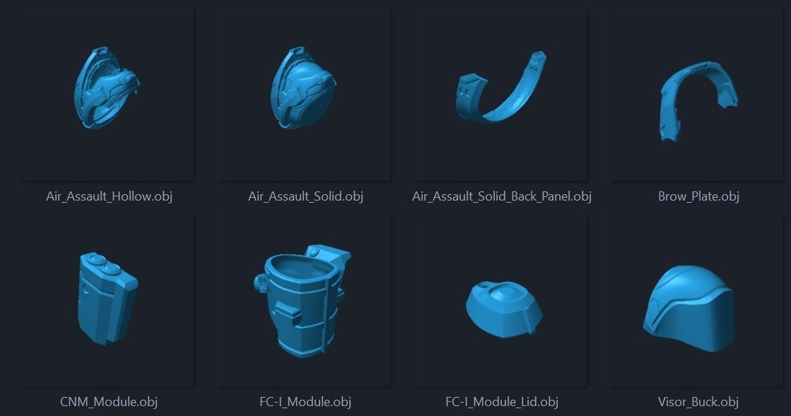 Air-Cav helmet 3D print model 3D print model_11