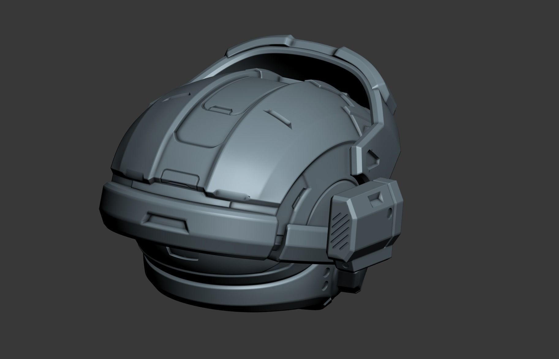 Air-Cav helmet 3D print model 3D print model_12