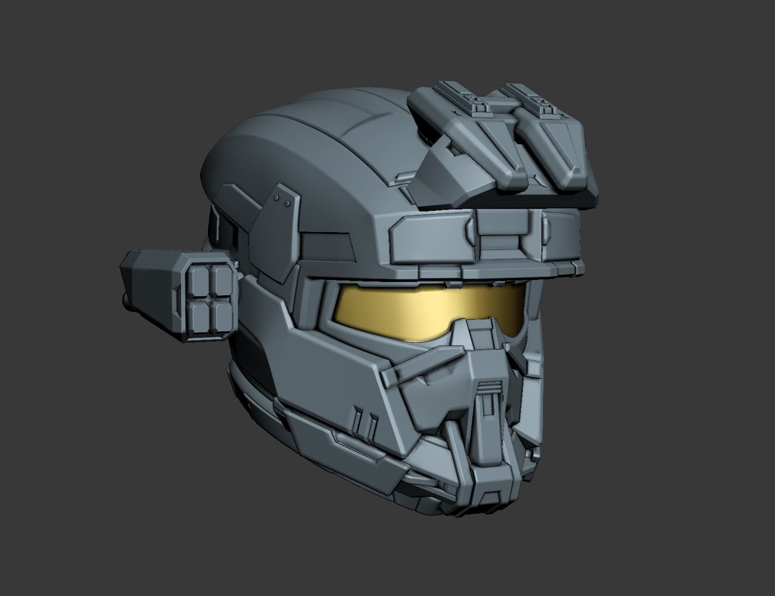 EOD helmet 3D print file 3D print model_1