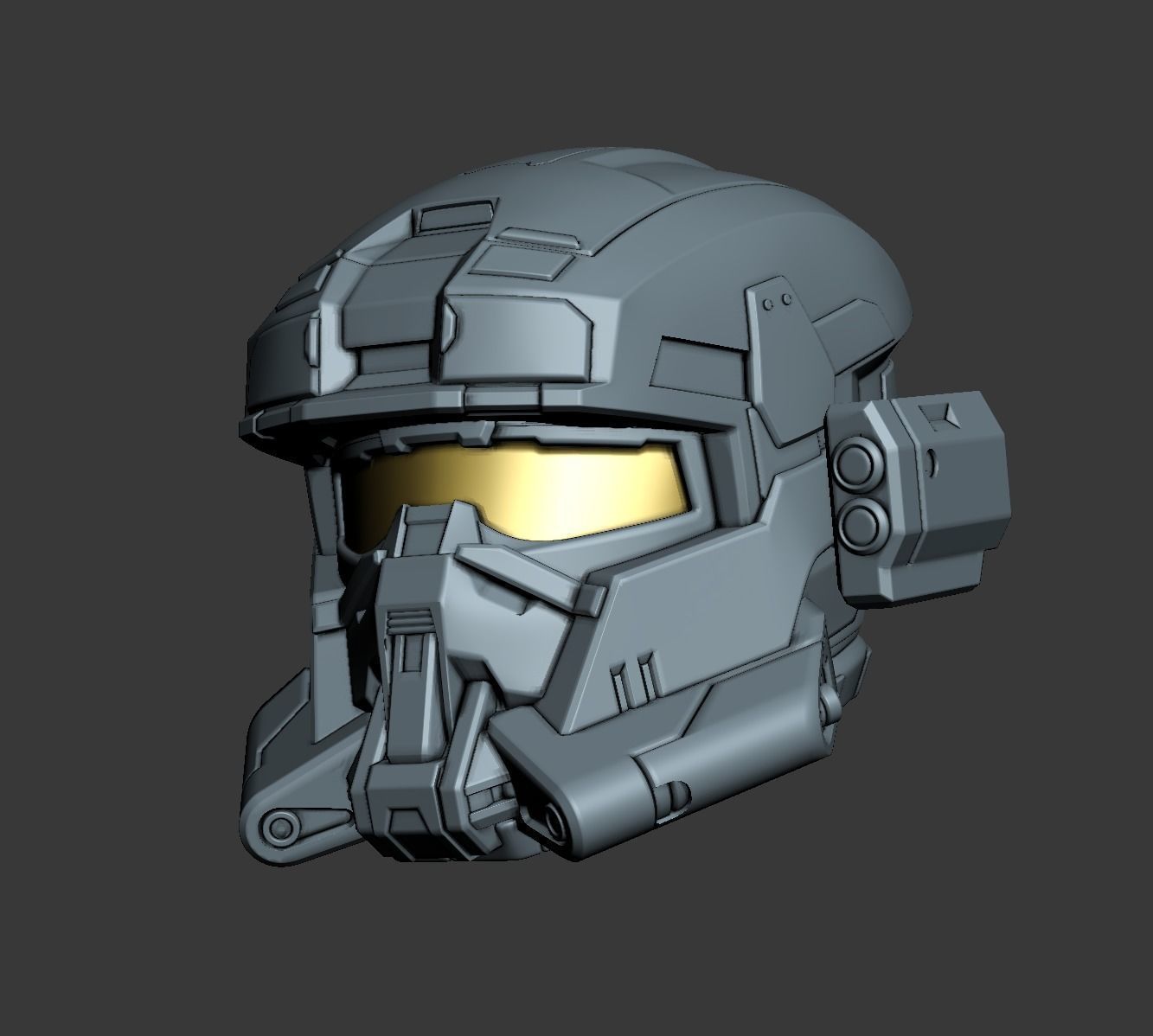 EOD helmet 3D print file 3D print model_3