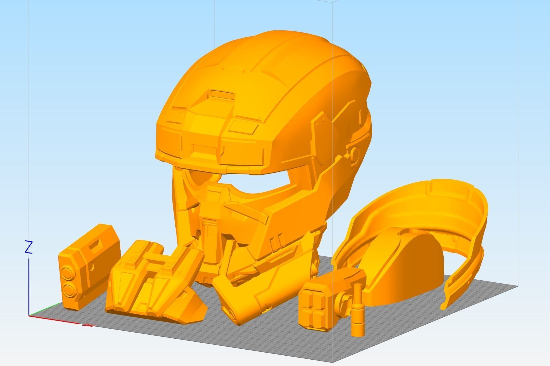 EOD helmet 3D print file 3D print model_8