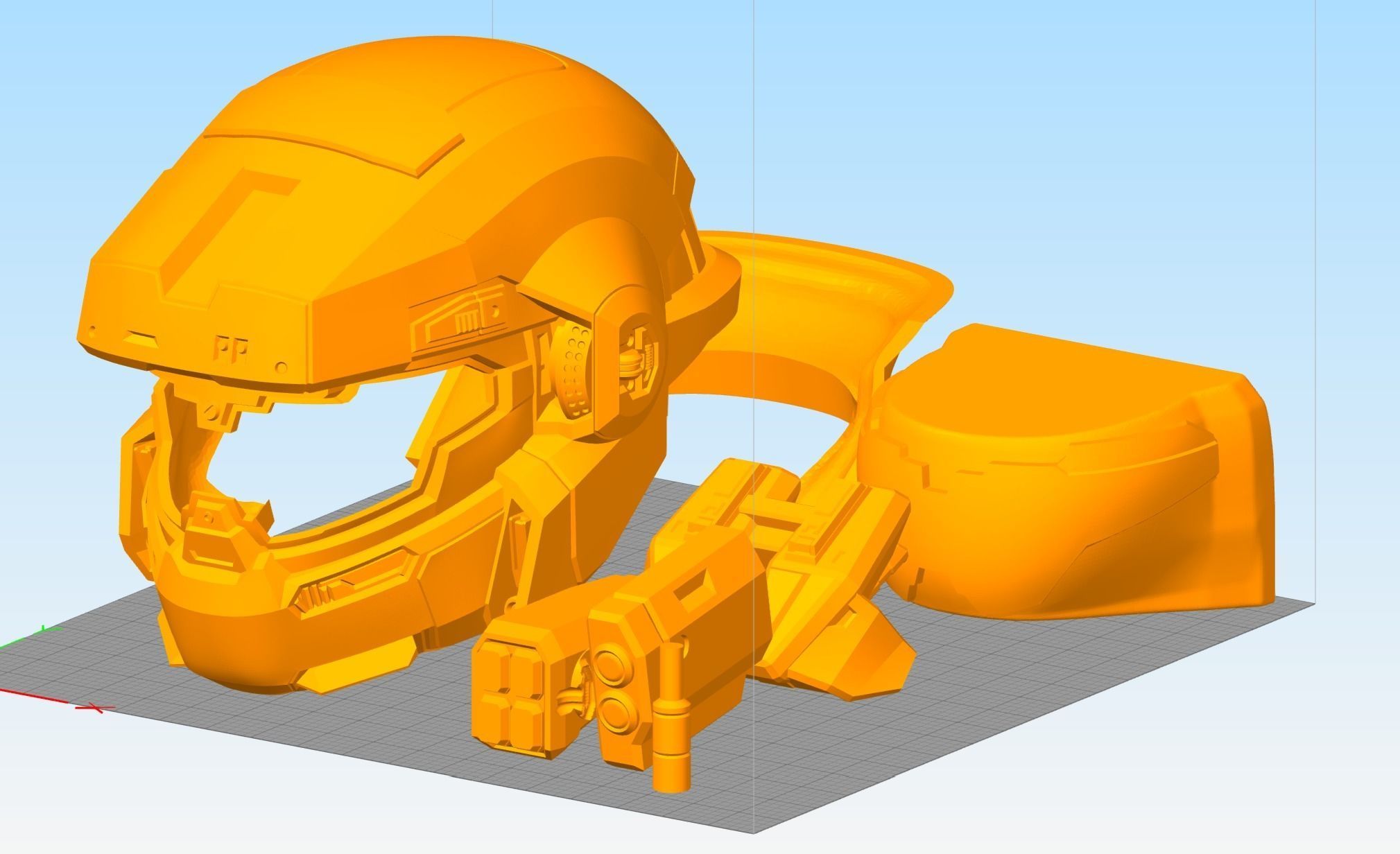 Grenadier helmet 3D print file 3D print model_9