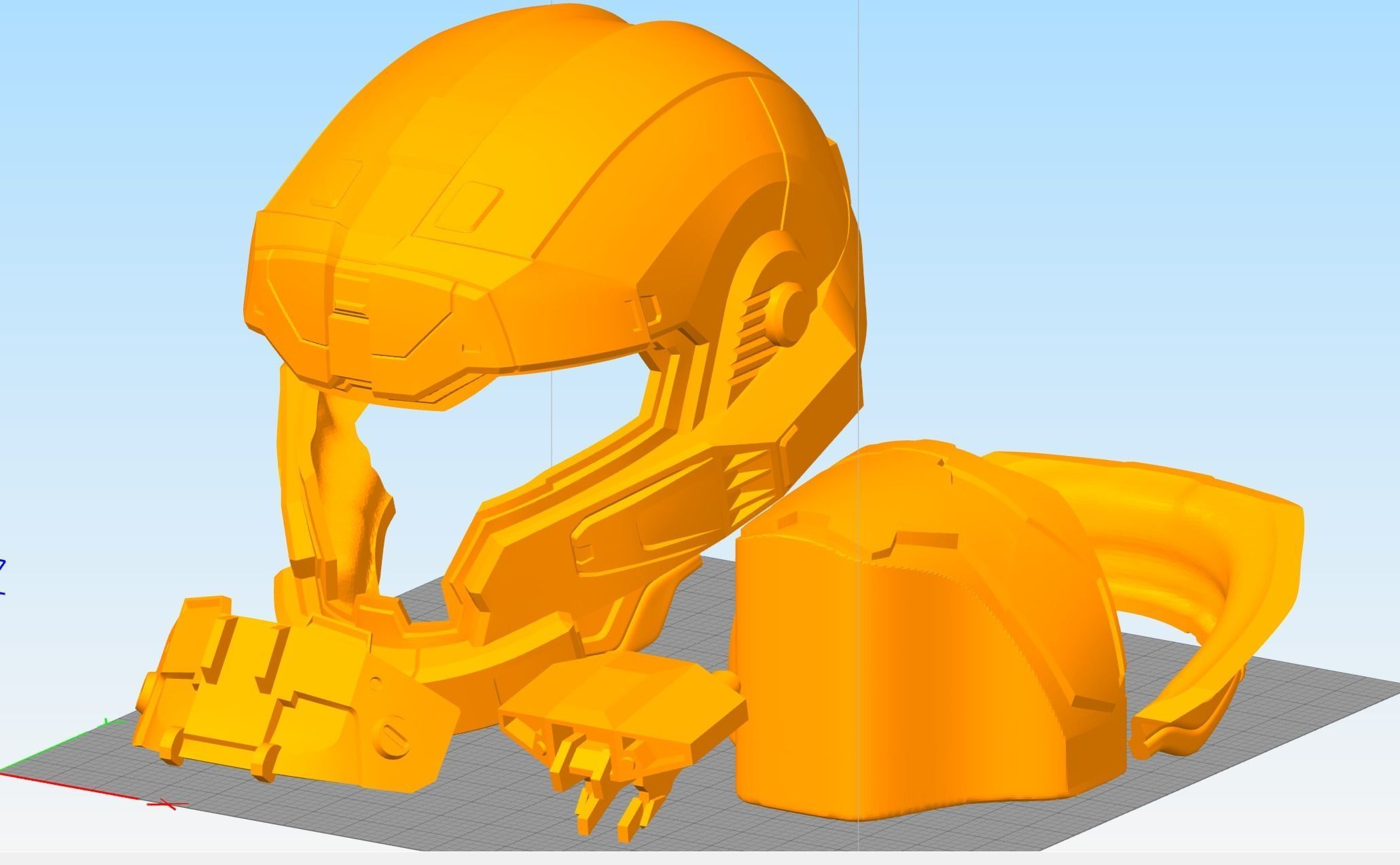 JFO helmet 3D print file 3D print model_9