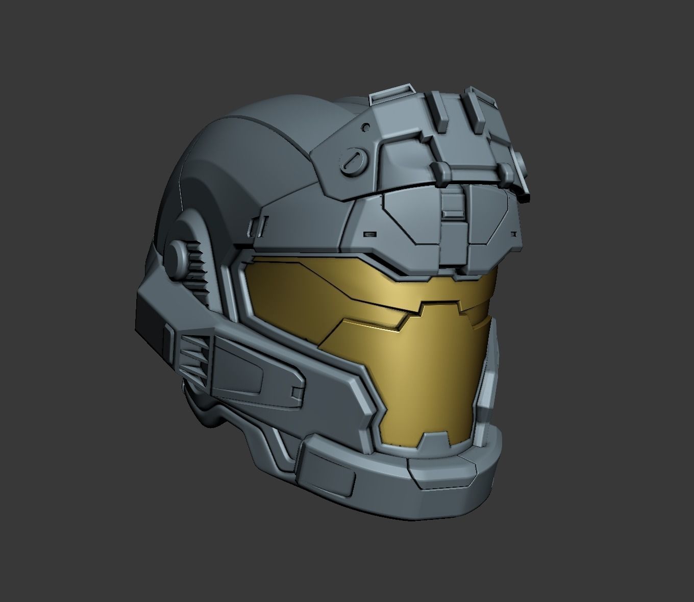 JFO helmet 3D print file 3D print model_1