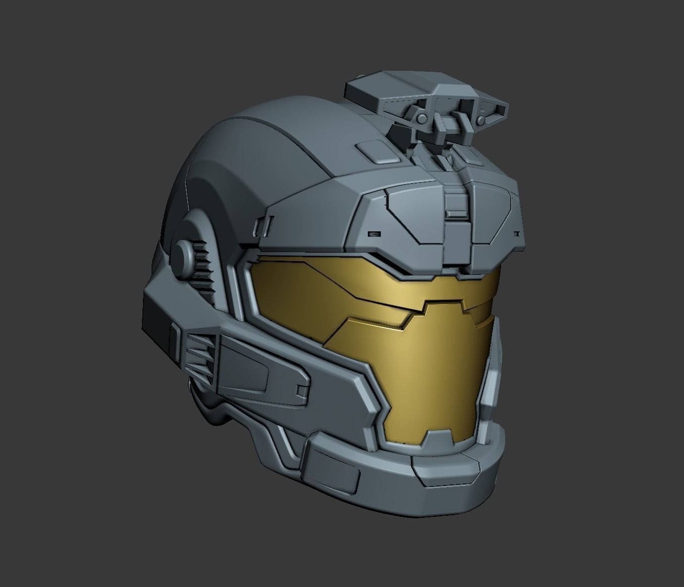 JFO helmet 3D print file 3D print model_2