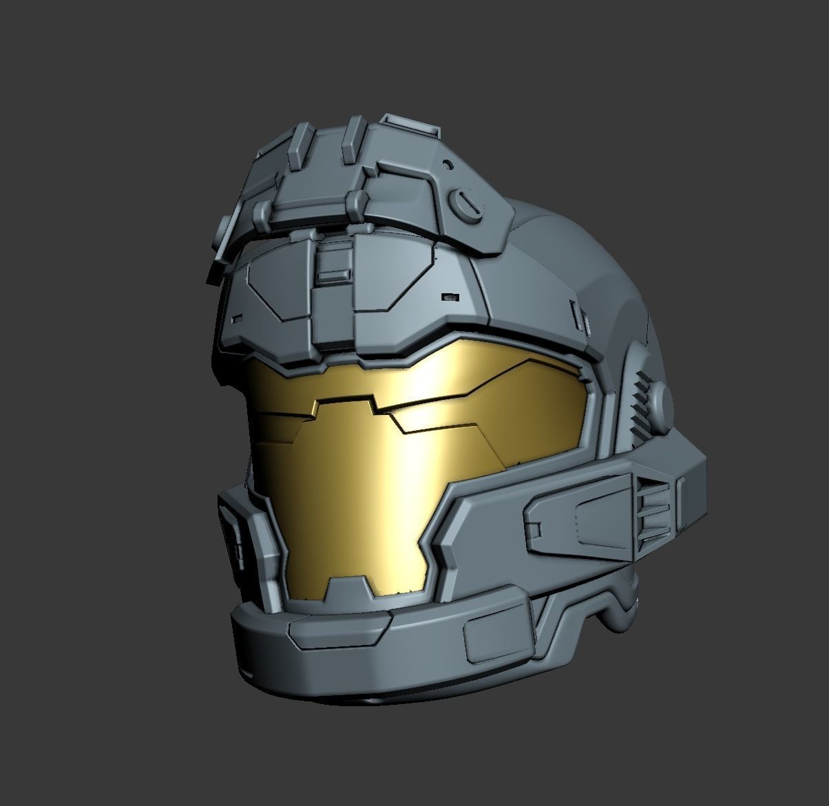 JFO helmet 3D print file 3D print model_4
